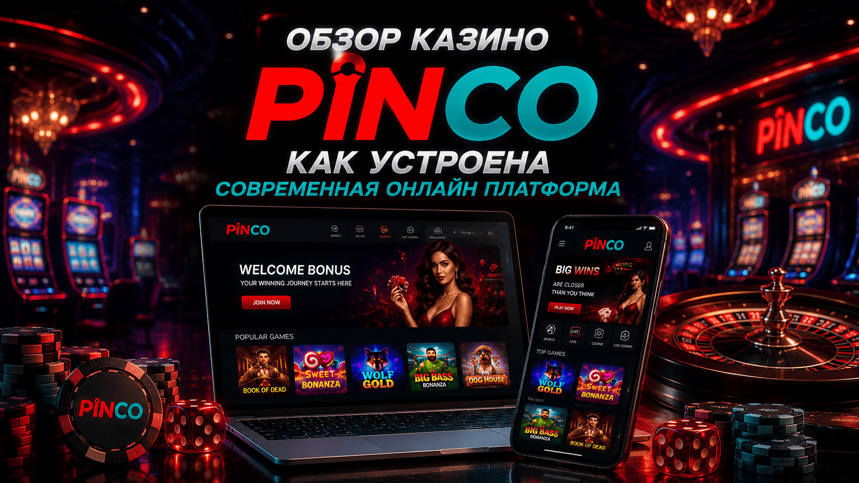 Обзор казино PinCo: как устроена современная онлайн платформа